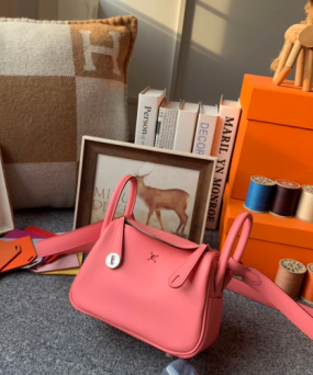 에르메스 미니 린디백 핑크 은장 스위프트